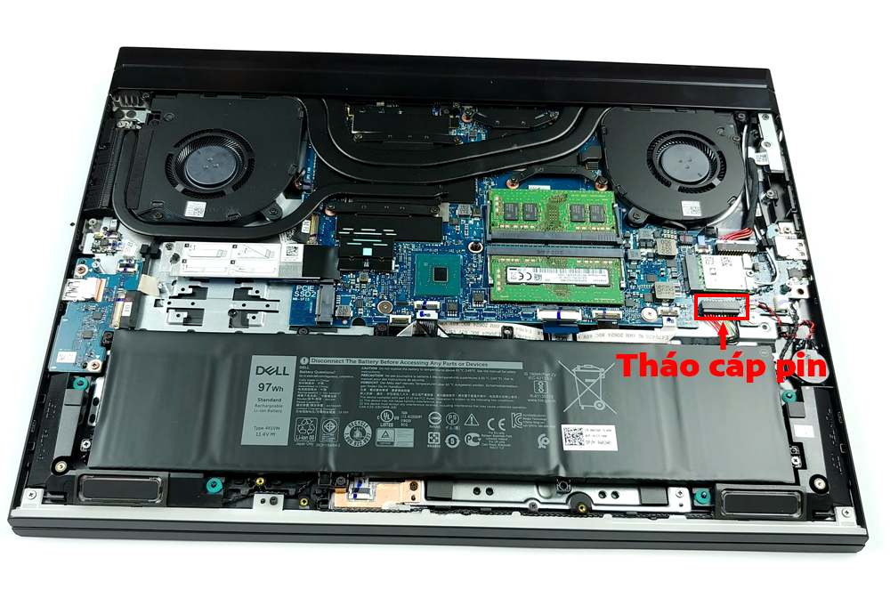 Hướng dẫn thay pin cho laptop Dell G7 17 7700